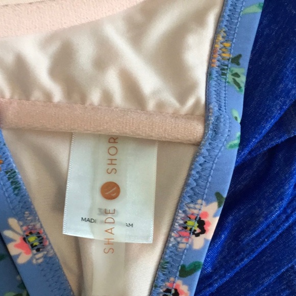 Shade & Shore Floral Print Bra in Blue and Pink 38D NWOT - Picture 5 of 6